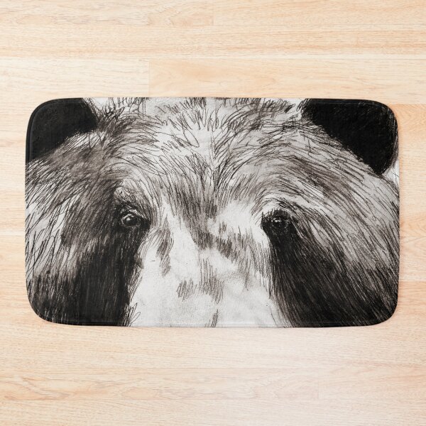 Item preview, Brun the bear, graphite drawing designed and sold by Lemomo-artworks.