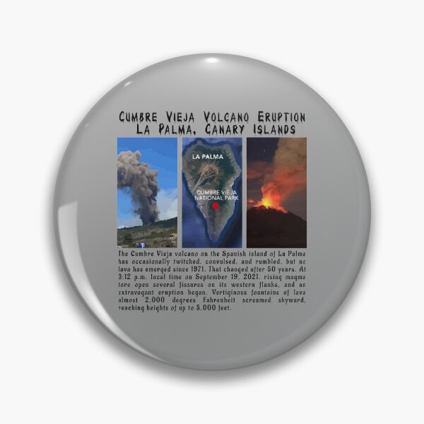 Item preview, Cumbre Vieja Volcano Eruption La Palma, Canary Islands designed and sold by PodiShawna.