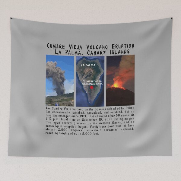 Item preview, Cumbre Vieja Volcano Eruption La Palma, Canary Islands designed and sold by PodiShawna.