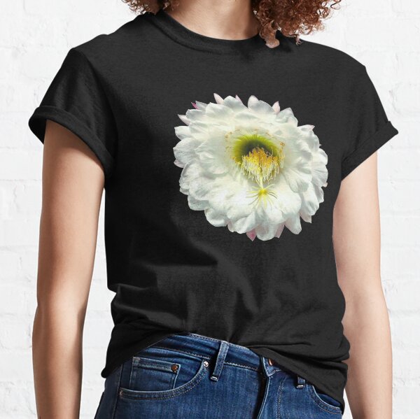 Cactus Flower l Sun Goddess l Night Bloom l White Blossom l Trichocereus Classic T-Shirt