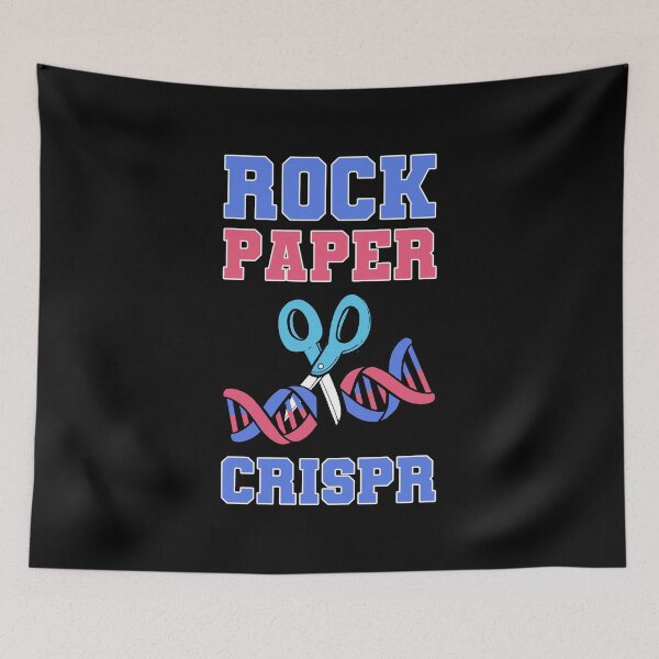 Item preview, Rock Paper Crispr Graffiti Gene Biologist Hacker designed and sold by ColorDreamer.