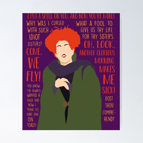 Winifred Sanderson Quote The Sanderson Sisters' 13 Best Hocus Pocus