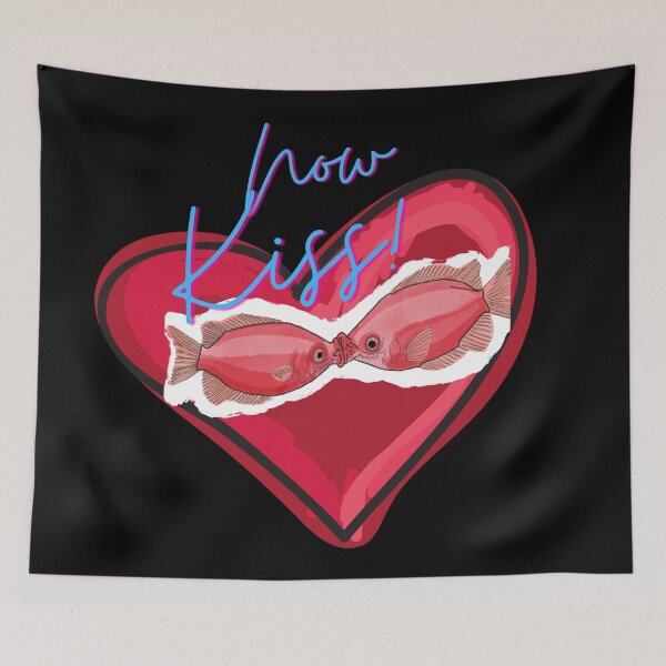 Item preview, Kissing gourami - Fish Kissing - Now Kiss designed and sold by BunnyBizarre.