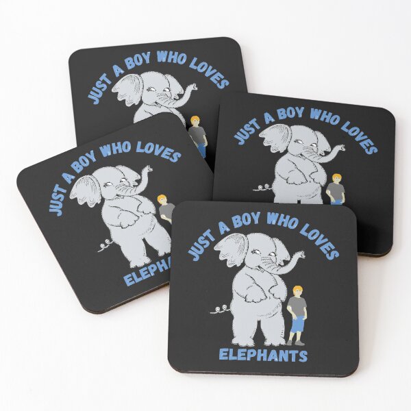 Item preview, JUST A BOY WHO LOVES ELEPHANTS designed and sold by Belsorriso.
