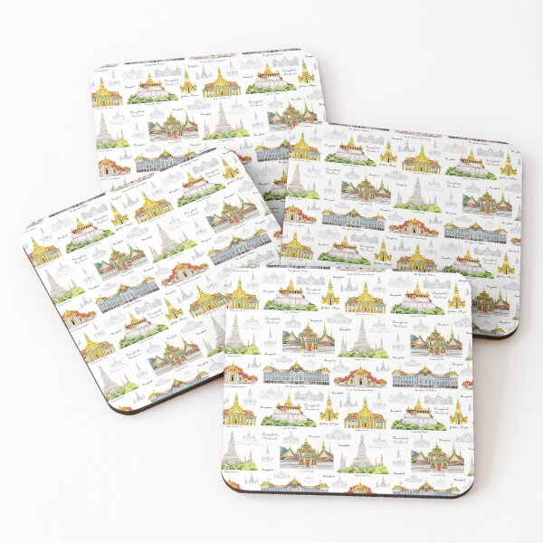 Item preview, Bangkok, Thailand (pattern) 02 designed and sold by adeillustrator.