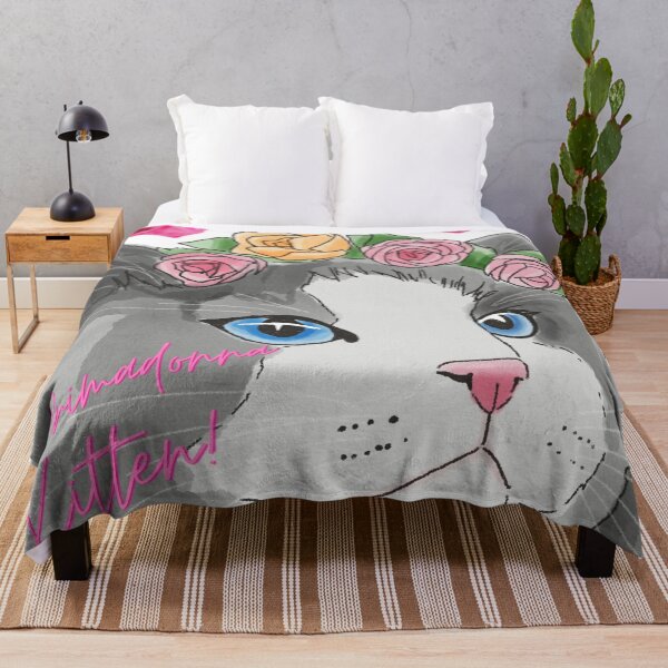 Item preview, Primadonna Kitten - Precious Cat with Roses designed and sold by BunnyBizarre.