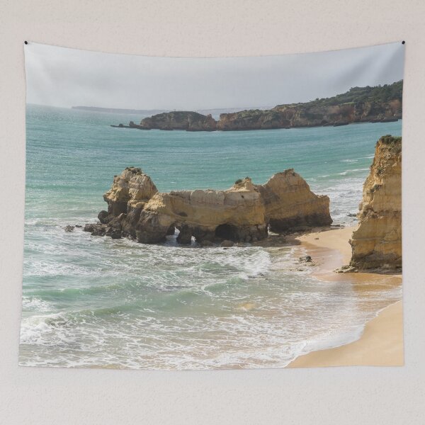 Item preview, Seastacks and Lacy Seafoam - Praia dos Tres Castelos Beach Portimao Portugal designed and sold by Georgia Mizuleva.