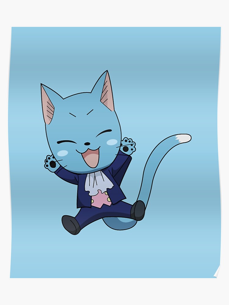 Fairy Tail Suited Booted Happy Poster