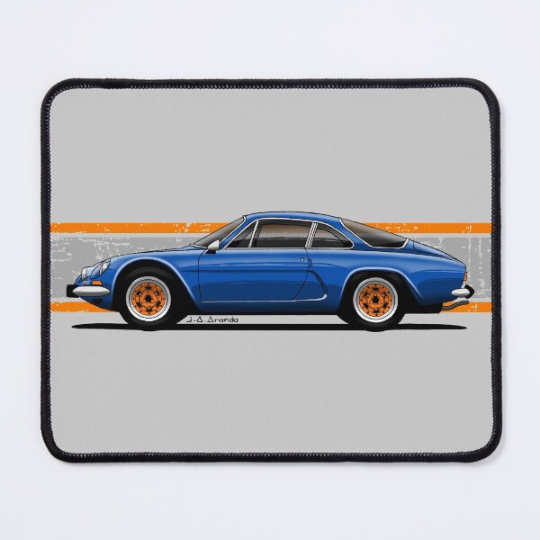 Item preview, My drawing of the French Berlinetta with orange rims designed and sold by designjaag.
