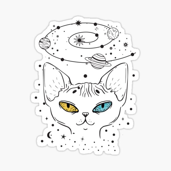 Item preview, Sphynx cat The universe inside my mind designed and sold by 397HOUSE Your happy time.
