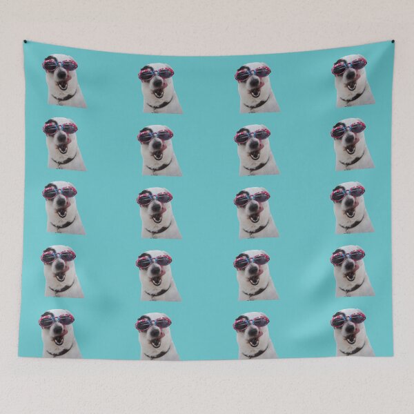 Item preview, Stylish Funny Dog (Blue BG) designed and sold by FilipeFerreira.