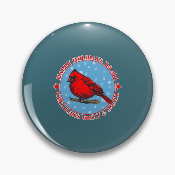 Item preview, Happy Holidays to All Creatures with Cardinal   designed and sold by purplevioletSH.