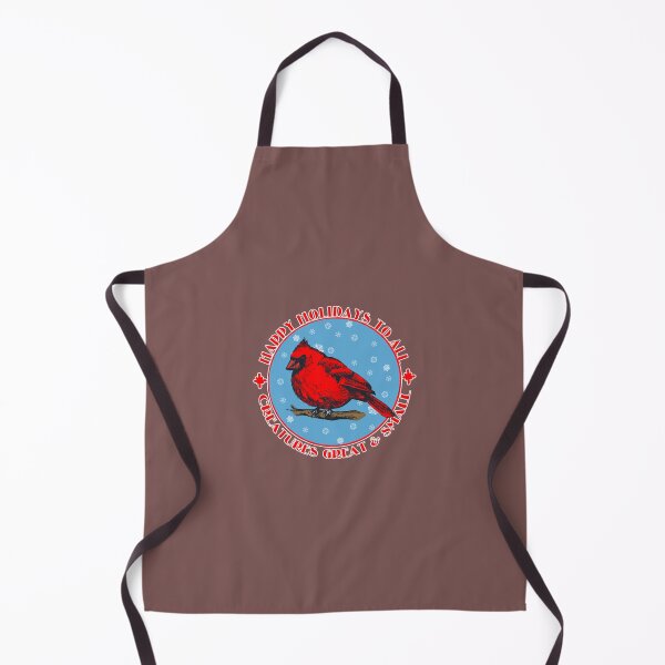 Item preview, Happy Holidays to All Creatures with Cardinal   designed and sold by purplevioletSH.
