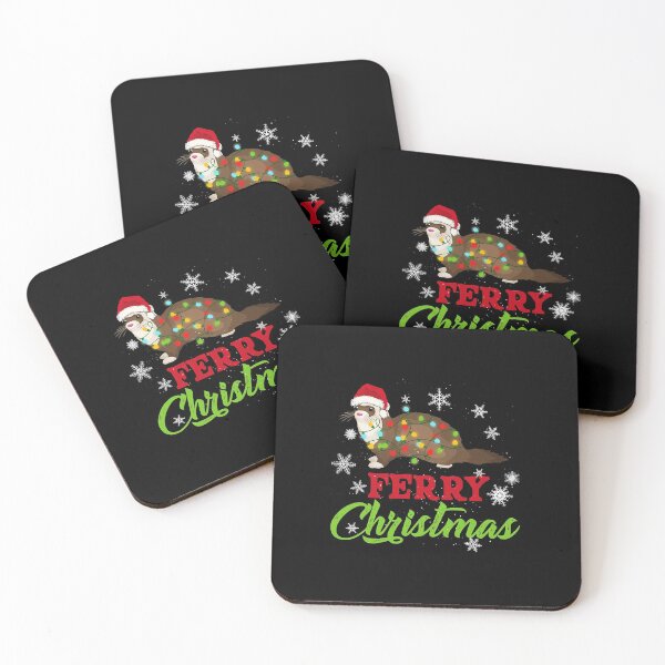 Artikelvorschau, Fähre Weihnachten Lustiges Frettchen mit Weihnachtsmütze Weihnachtszeit entworfen und verkauft von iciamarks59.