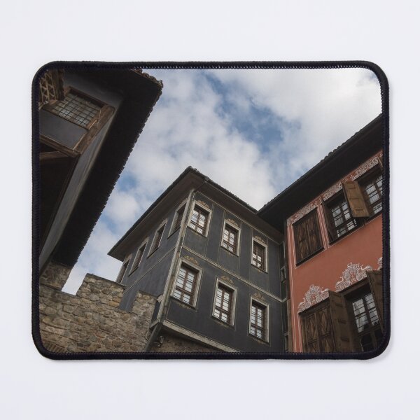 Item preview, Old Town Plovdiv - Revival Houses Hugging a Medieval City Gate designed and sold by Georgia Mizuleva.