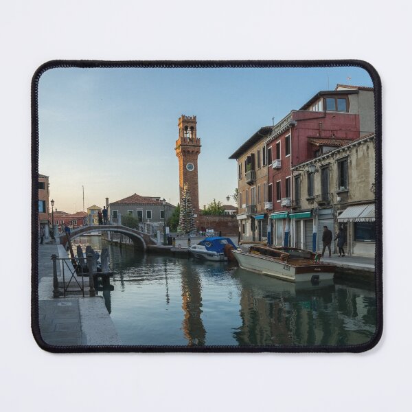 Item preview, Vibrant Murano Island - Clock Tower Torre dell Orologio with a Christmas Tree Made of Glass designed and sold by Georgia Mizuleva.