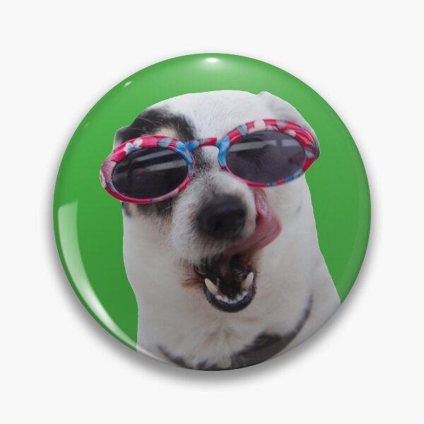 Item preview, Stylish Funny Dog (Green BG) designed and sold by FilipeFerreira.