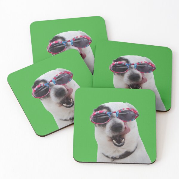 Item preview, Stylish Funny Dog (Green BG) designed and sold by FilipeFerreira.