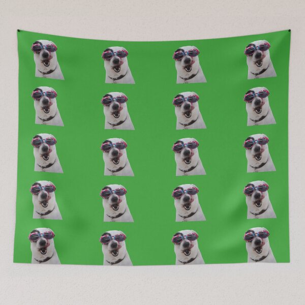 Item preview, Stylish Funny Dog (Green BG) designed and sold by FilipeFerreira.