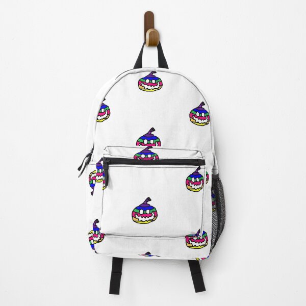 Item preview, Rainbow style smiling pumpkin  designed and sold by MacaMacaMaca.