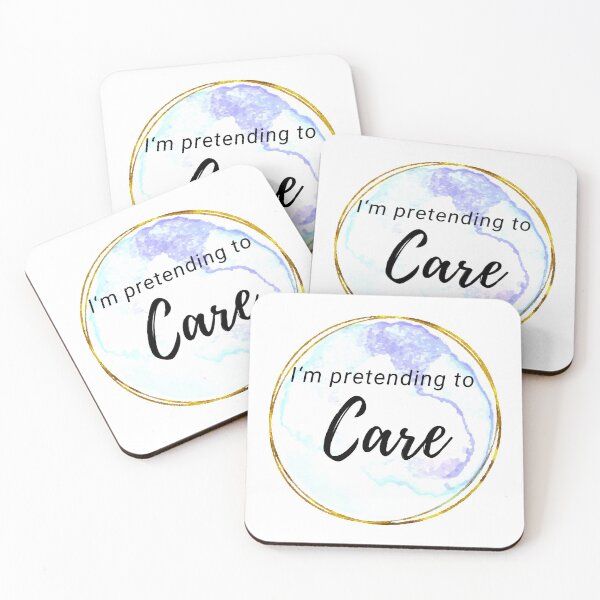 Item preview, I’m pretending to care designed and sold by shyflamingo.