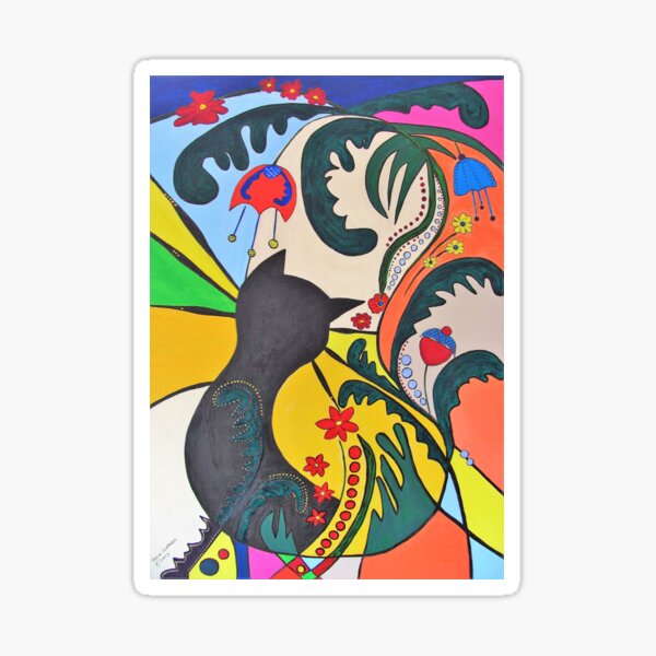 Flower-Kätz Sticker