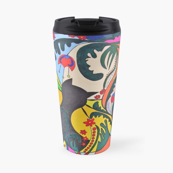 Flower Kitten Travel Mug