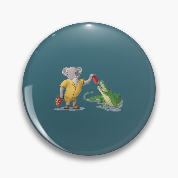 Item preview, Odd Koala - feeding a crocodile   designed and sold by purplevioletSH.