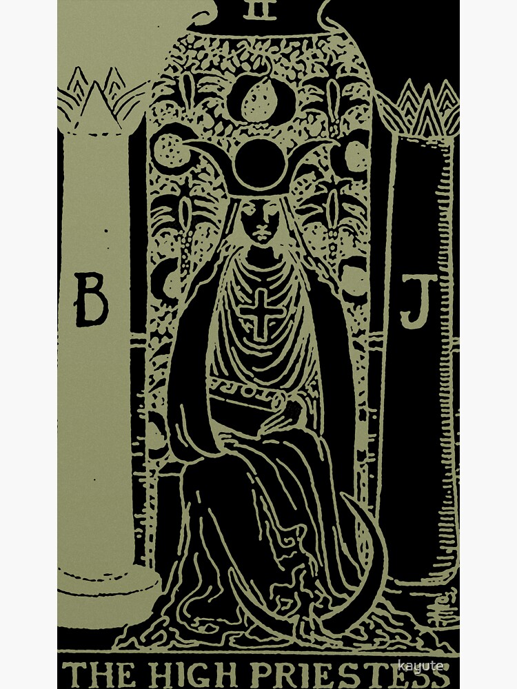 Golden Tarot - The High Priestess by kayute
