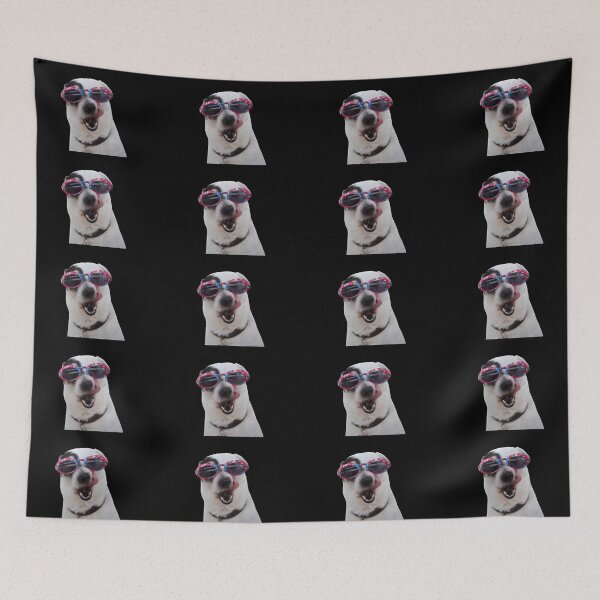 Item preview, Stylish Funny Dog (Black BG) designed and sold by FilipeFerreira.