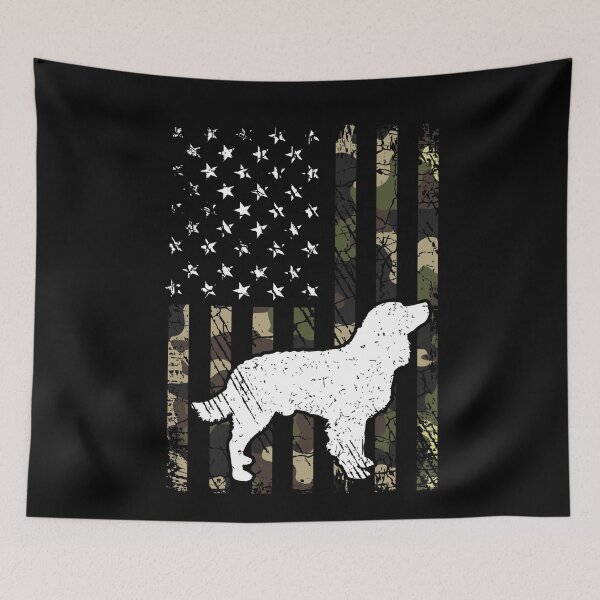 Item preview, American Water Spaniel Camouflage USA Flag designed and sold by rafaeltto.