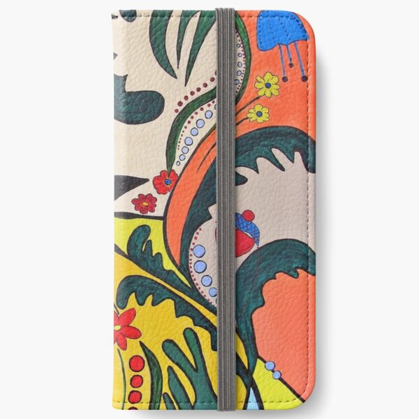 Flower-Kätz iPhone Flip-Case