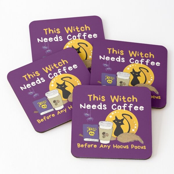 Item preview, This Witch Needs Coffee Before Any Hocus Pocus Essential  designed and sold by clothingstoreJK.