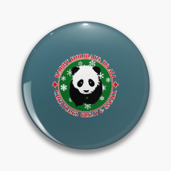 Item preview, PANDA BEAR Happy Holidays Fitted V-Neck  designed and sold by purplevioletSH.