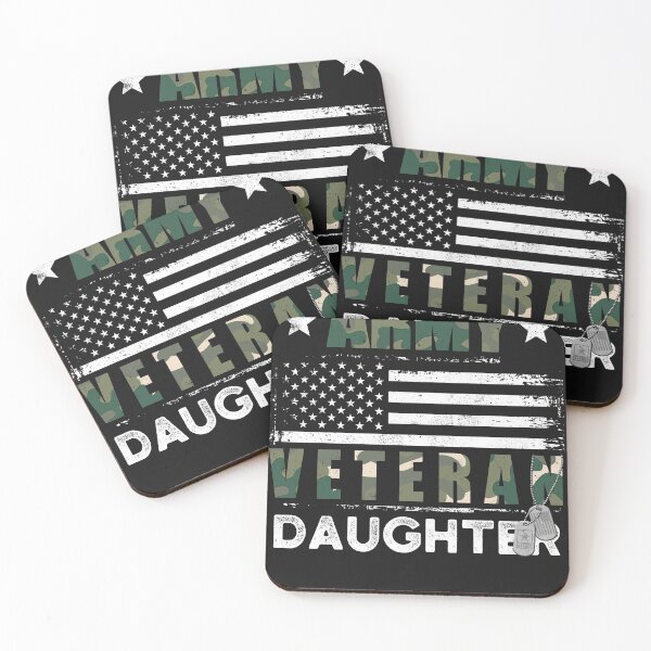 Item preview, US Flag America Army Veteran Daughter Veterans Day designed and sold by fantasyy.