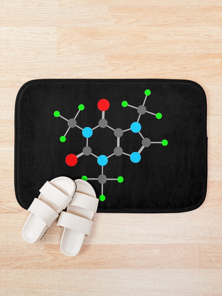 Thumbnail 1 of 6, Bath Mat, Caffeine designed and sold by tudi.