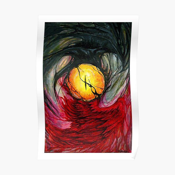 Poster Roten Drachen Auge Redbubble