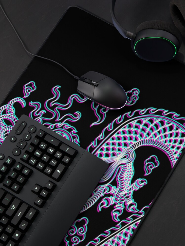 "Glitch Chinese Dragon" Mouse Pad for Sale by SoccaTamam Redbubble