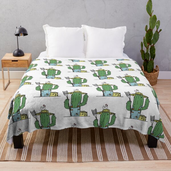 Item preview, Farmer cactus in colour designed and sold by hunterandkit.