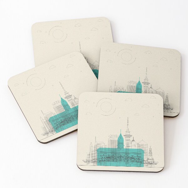 Item preview, Abstract City Posters: Auckland, New Zealand designed and sold by A Deniz Akerman.
