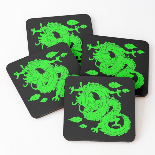 Item preview, Neon Green Chinese Dragon Japanese Dragon Asian Dragons designed and sold by SoccaTamam.