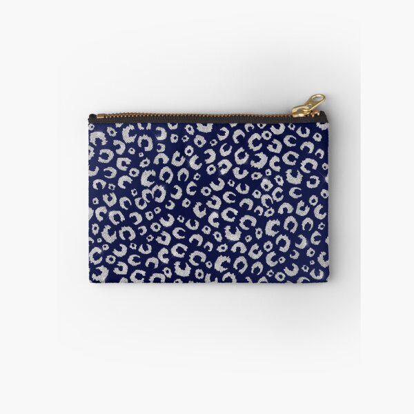 Item preview, Classy Blue Silver Glitter Leopard Animal Print designed and sold by InovArtS.