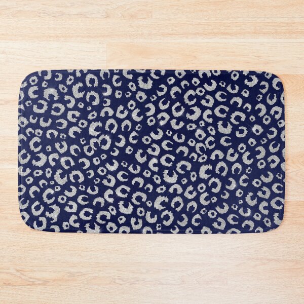 Item preview, Classy Blue Silver Glitter Leopard Animal Print designed and sold by InovArtS.
