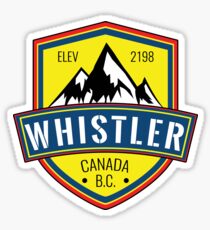 WHISTLER BRITISH COLUMBIA CANADA SKIING SNOWBOARDING MOUNTAINS SKI 4 Sticker