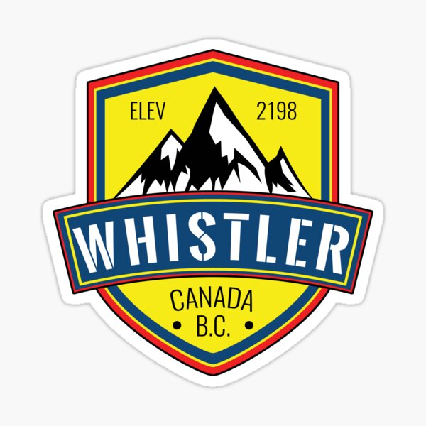WHISTLER BRITISH COLUMBIA CANADA SKIING SNOWBOARDING MOUNTAINS SKI 4 Sticker