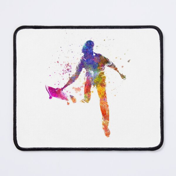 Item preview, Skater jumping in watercolor designed and sold by paulrommer.