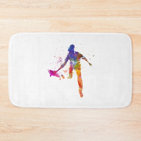 Item preview, Skater jumping in watercolor designed and sold by paulrommer.