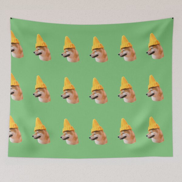 Item preview, Cute Funny Dog (Green BG) designed and sold by FilipeFerreira.