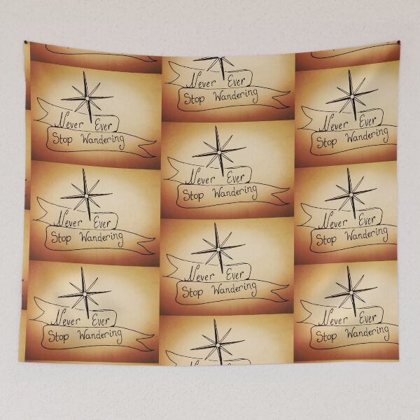 Item preview, Never Ever Stop Wandering compass designed and sold by rockabilby.