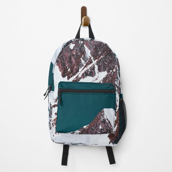Item preview, Airliner With Contrail Passing Above the Snowy Mountain Peak designed and sold by Hassan Adnan.